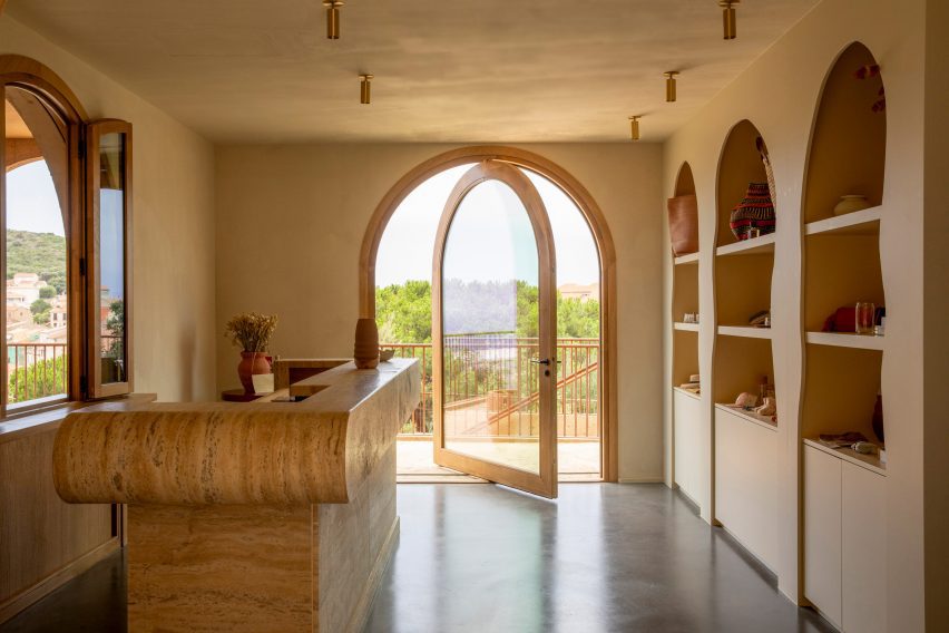 Reception of French hotel