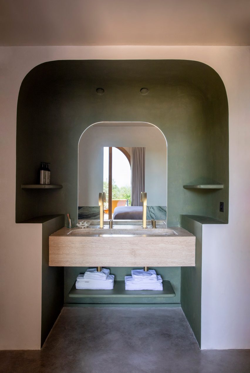 Bathroom at Mylos Hotel