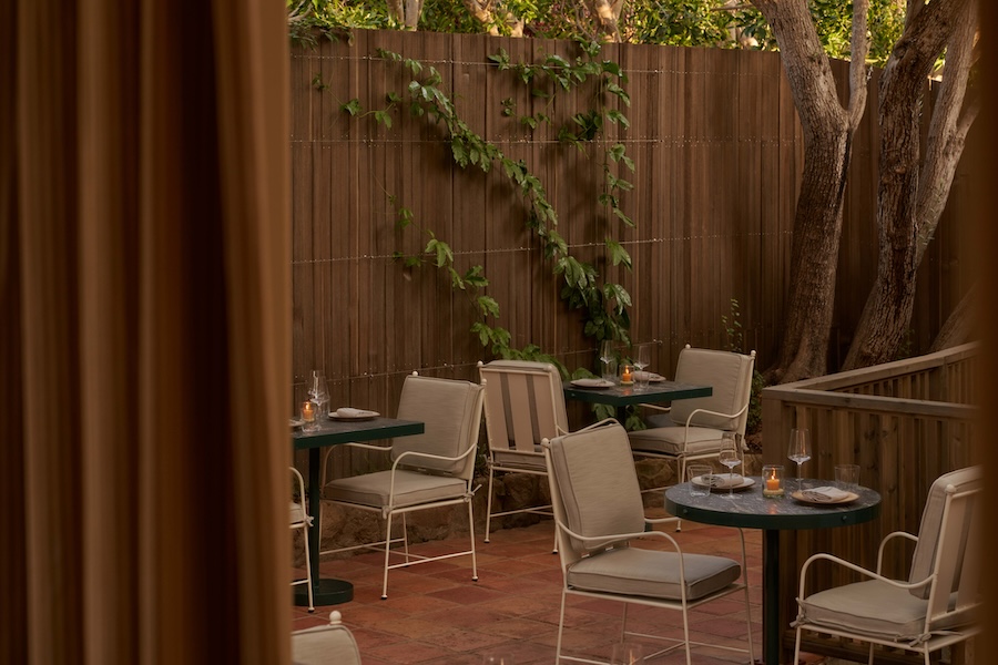 Little Mountain Santa barbara Montecito’s Upper Village restaurant seasonal california central coast outdoor backyard seating